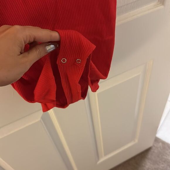 Red Bodysuit Tank Top - Picture 4 of 4